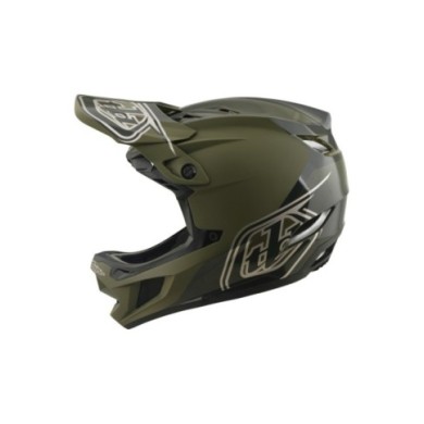 Troy Lee Designs D4 Polyacrylite Helmet W Mips - Shadow green
