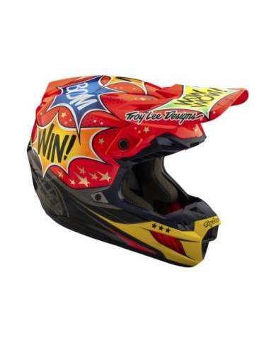 Troy Lee Designs SE5 ECE Composite Helmet - Cosmic Explosion rot