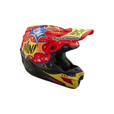 Troy Lee Designs SE5 ECE Composite Helmet - Cosmic Explosion rot