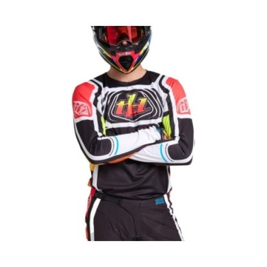 Troy Lee Designs SE PRO Jersey - Wavez noir-rouge-blanc