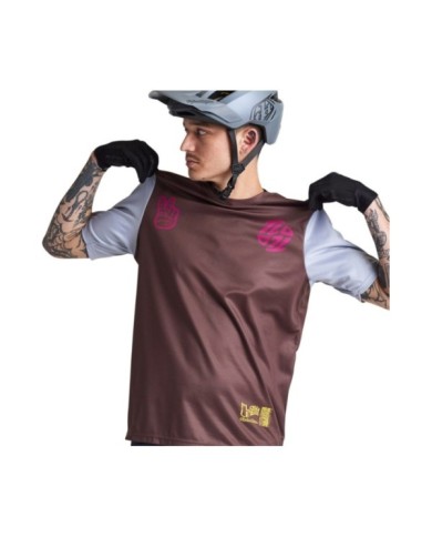 Troy Lee Designs Flowline SS Jersey - Flipped gris