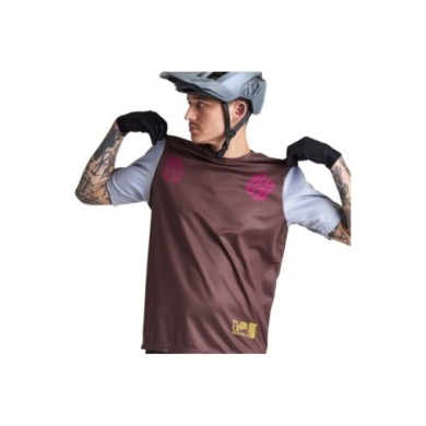 Troy Lee Designs Flowline SS Jersey - Flipped grigio