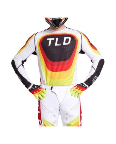 Troy Lee Designs Maglia SE ULTRA - Reverb bianco-rosso