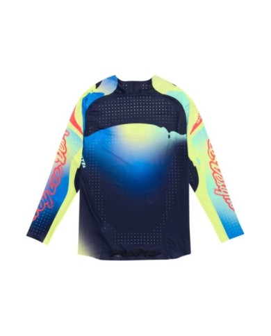 Troy Lee Designs Maglia SE ULTRA - Drip giallo-blu navy