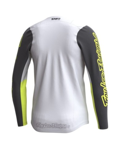 Troy Lee Designs Maglia Youth GP PRO - Boltz grigio-fluo giallo
