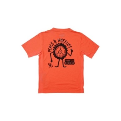 Troy Lee Designs Youth Skyline Ride Short Sleeve Tee - P&W melone