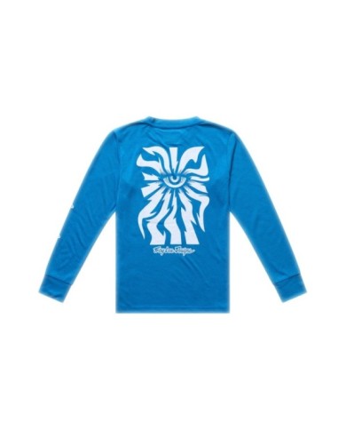 Troy Lee Designs Maglietta a maniche lunghe Youth Skyline Ride - One Eye blu
