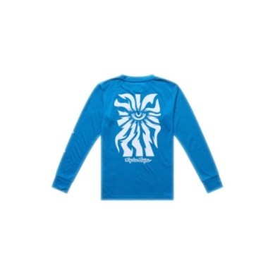 Troy Lee Designs Maglietta a maniche lunghe Youth Skyline Ride - One Eye blu