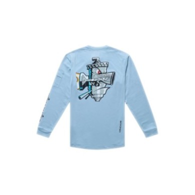 Troy Lee Designs Maglietta a maniche lunghe Youth Ruckus Ride - Carbs blue