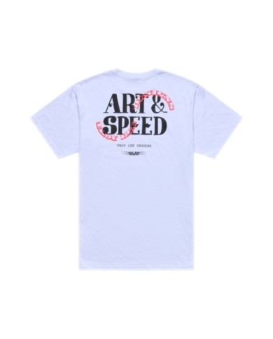 Troy Lee Designs Short Sleeve Tee - Pink Slips white