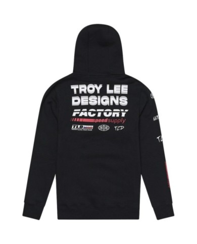 Troy Lee Designs Maglione con cappuccio - Factory nero