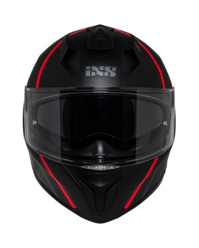 iXS Casque intègrale iXS217 2.0 noir mat-rouge