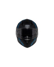 casco integrale iXS iXS217 2.0 nero opaco/azzurro