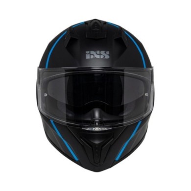iXS Casque intègrale iXS217 2.0 noir mat-bleu clair