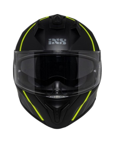 iXS Casque intègrale iXS217 2.0 noir mat-jaune fluo