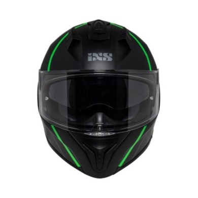 iXS Integralhelm iXS217 2.0 matt schwarz-grün fluo