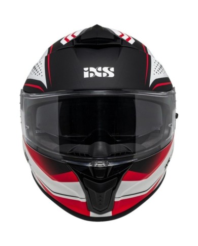 iXS Casque intègrale iXS422 FG 2.2 blanc mat-rouge