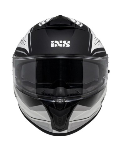 casco integrale iXS iXS422 FG 2.2 bianco-grigio opaco