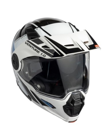 casco aperto iXS Venture 1.0 nero-bianco-antracite