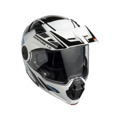 casco aperto iXS Venture 1.0 nero-bianco-antracite