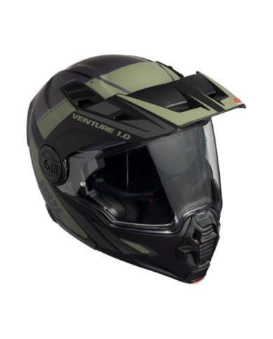 iXS Venture 1.0 Casco Open Face nero-antracite-oliva opaco