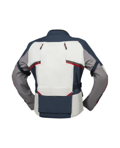 giacca laminata iXS Tourster-STX 1.0 grigio chiaro-blu-rosso