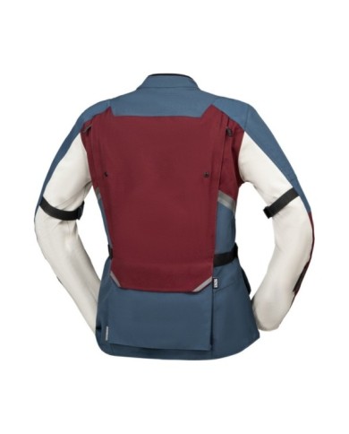 iXS Damen Tourster-STX 1.0 Laminatjacke weinrot-blau-cool grau