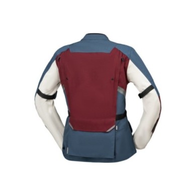 iXS Damen Tourster-STX 1.0 Laminatjacke weinrot-blau-cool grau