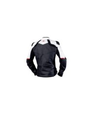giacca in pelle iXS Ace 1.0 nero-bianco-rosso