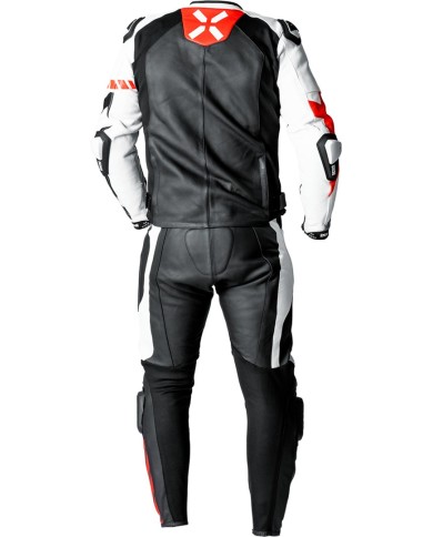 iXS Ace 1.0 combinaison en cuir deux-pièces noir-blanc-rouge