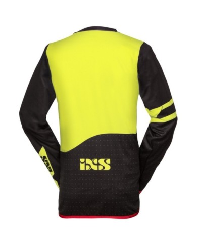 iXS Cross Shirt RedBud nero giallo