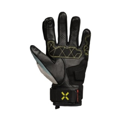 iXS Women's Venture-Air 1.0 gants noir-bleu gris-lime yellow