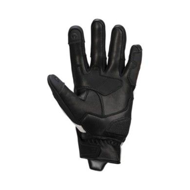 iXS Rapid 1.0 gants en cuir noir-blanc-rouge
