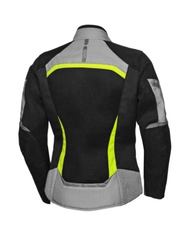 iXS Sport Damen Jacke Andorra-Air schwarz-grau-gelb