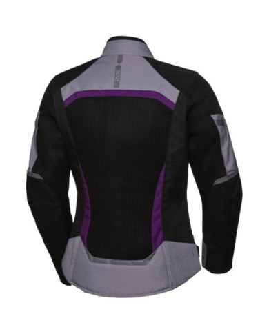 iXS Sport Giacca Andorra-Air donna nero-grigio-viola