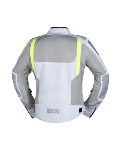 iXS Sport Veste Trigonis-Air gris clair-gris-neon jaune