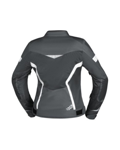 iXS Sport Dames Veste Trigonis-Air gris foncé-gris-blanc