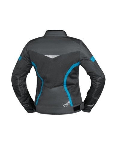 iXS Sport Damen Jacke Trigonis-Air dunkelgrau-grau-türkis