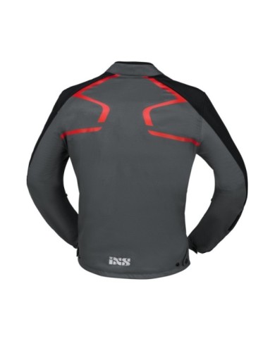 iXS Sport SO Jacke Moto Dynamic grau-schwarz-rot