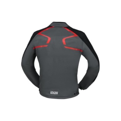 giacca moto iXS Sport SO Dynamic grigio-nero-rosso