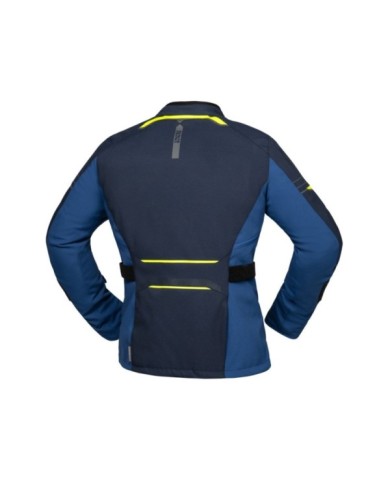 giacca iXS Tour Lane ST donna blu-azzurro-giallo fluorescente