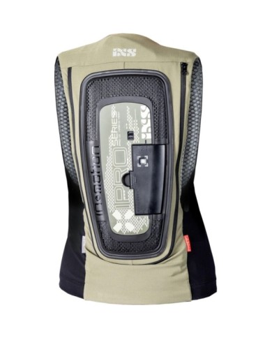 gilet airbag iXS IPRO 1.0 oliva-nero S