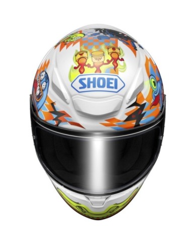 SHOEI Integralhelm NXR2 Yago TC-2, weiss-orange-hellblau