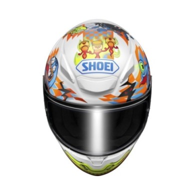 SHOEI Integralhelm NXR2 Yago TC-2, weiss-orange-hellblau