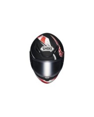SHOEI Casco integrale NXR2 Knee Down TC-5, nero opaco-rosso-bianco