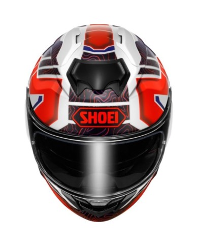 SHOEI Casque intégral GT-Air 3 Hike TC-10, blanc-rouge-bleu