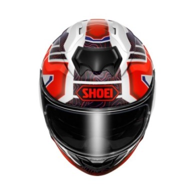 SHOEI Casque intégral GT-Air 3 Hike TC-10, blanc-rouge-bleu