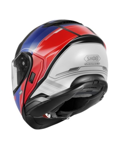 SHOEI Klapphelm Neotec 3 Sharpen TC-10, rot-blau-schwarz