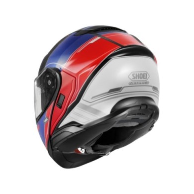 SHOEI Klapphelm Neotec 3 Sharpen TC-10, rot-blau-schwarz