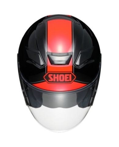SHOEI Casque jet J-Cruise II Adagio TC-1, noir-rouge-argent